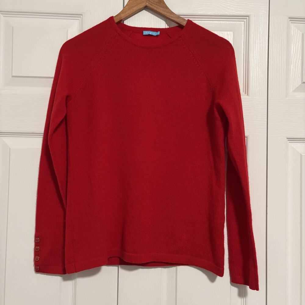 Women’s J Mclaughlin Cashmere Red Sweater Size Small